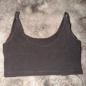 Brandy Melville Charcoal Crop Top